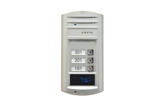 Aluminium Alloy 4 Wire Video Intercom System Voice Doorbell Password Unlock