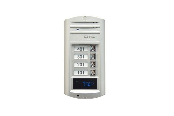 Aluminium Alloy 4 Wire Video Intercom System Voice Doorbell Password Unlock