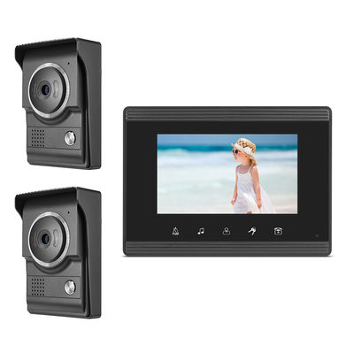 2 Room 4 Wire Villa Video Intercom System Color 1000TVL 800 x 480 Camera